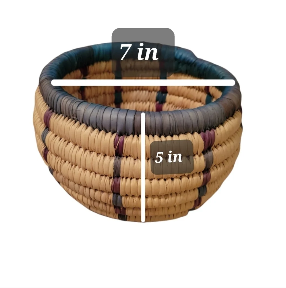 African native American storage house decor Basket Boho basket with lid - Picture 7 of 7